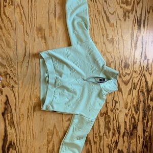 Adidas aeroready light teal sweatshirt